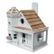 CC Outdoor Living 10" White and Brown Victorian Manor Outdoor Garden Bird House